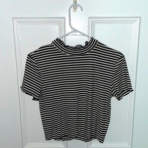 Forever 21 short-sleeve mock neck top